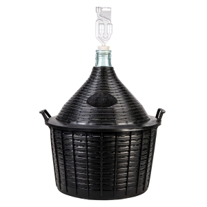 BALON - 25 L - dama dymion na wino w koszu + korek + rurka fermentacyjna