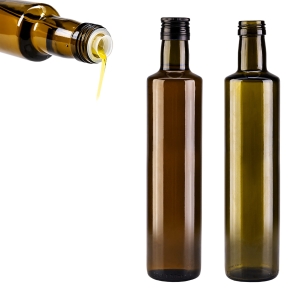 Butelka DORICA 500 ml oliwkowa na oliwę z DOZOWNIKIEM