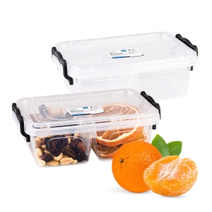 Pojemnik Lunchbox dzielony na 2 części 0,5 L do przechowywania żywności