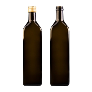 butelka szklana MARASCA 1000ml 1L oliwkowa na oliwę, ocet, olej