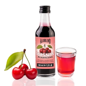 Zaprawka esencja do wódki, alkoholu Alcoblend Wiśnia klasyczna 50ml na 1,5l