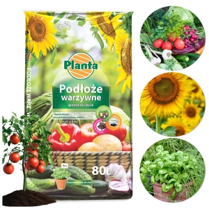 Podłoże warzywne 80L ziemia do warzyw, owoców i ziół