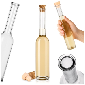 Szklana butelka FENICE 100 ml na oliwę, ocet, wino, nalewki