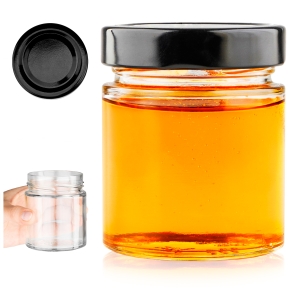 Słoik szklany 225 ml na miód, syropy, dżem, konfitury