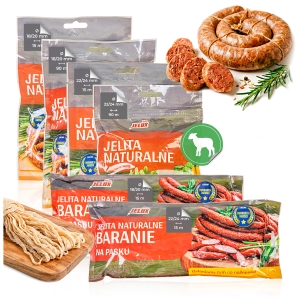 Jelita baranie na kabanosy, frankfurterki, parówki, kiełbasy - Kaliber 18/20 | 22/24