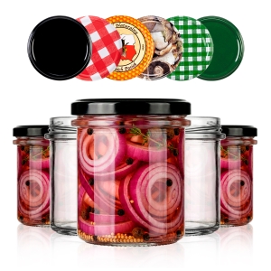 10x słoik szklany 350ml na przetwory, mięso, pasztet, dżem, miód + GRATIS