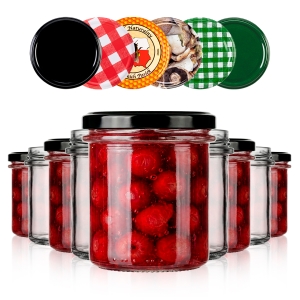 20x słoik 350ml na przetwory, dżem, konfitury, pasztet, mięsiwo - proste ścianki + GRATIS