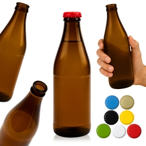 50x Butelka brązowa Vichy 500 ml na piwo, cydr, wodę, soki