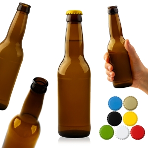 10x Butelka brązowa 330 ml na piwo, cydr, wodę gazowaną