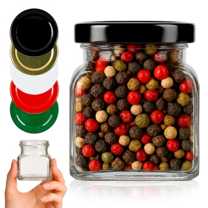 Słoiczek szklany 120 ml na przyprawy, dżem, miód, prezent