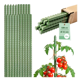 20x Tyczki do roślin, podpora, paliki do mocowania pomidorów, ogórków, pnączy, kwiatów