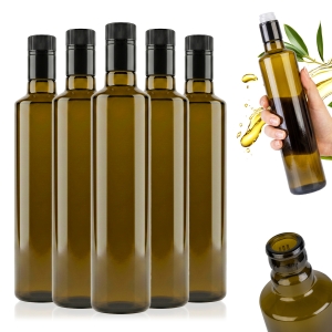 10x Butelki szklane Dorica Guala 500ml oliwkowa na oliwę, ocet, olej