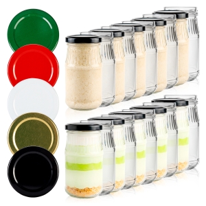 50x Słoiki szklane 190 ml Chrzanówka na przetwory, sosy, przeciery, musztardę, dżemy + GRATIS