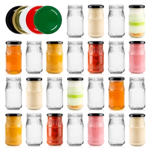 100x Słoiki szklane 190 ml Chrzanówka na przetwory, sosy, przeciery, musztardę, dżemy + GRATIS