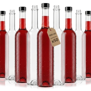 50x Butelki Futura 500 ml NA ZAKRĘTKĘ GPI na nalewki, wino, soki, likier
