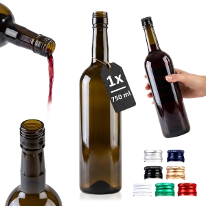 Butelka BORDEAUX 750 ml NA ZAKRĘTKĘ na wino