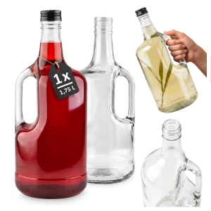 Butelka szklana Goliat 1,75 L na nalewki, wino, bimber, soki