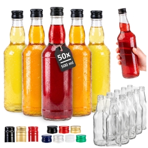 50x butelka MONOPOLOWA 500ml na bimber, nalewki, wódkę, alkohol