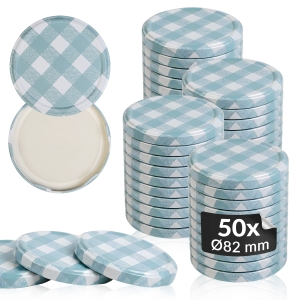 50x zakrętka wieczko kratka szara fi 82 mm na słoiki, słoje