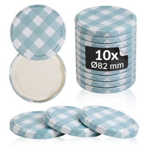 10x zakrętka wieczko kratka szara fi 82 mm na słoiki, słoje