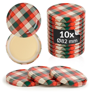 10x zakrętka wieczko kratka kolorowa fi 82 mm na słoiki, słoje