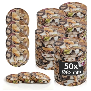 50x zakrętka wieczko grzyby fi 82 mm na słoiki, słoje