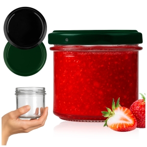 Słoiczek szklany PROSTY 130 ml na przyprawy na miód, konfitury, dżem, przetwory