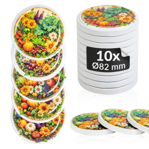 10x zakrętka wieczko OGRÓD MIX fi 82 mm na słoiki, słoje