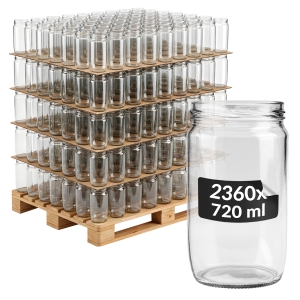 Słoik szklany 720 ml FRANKO - PALETA - 2360 sztuk