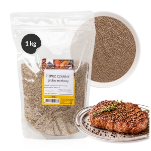 Pieprz czarny grubo mielony 1 kg KRIST