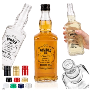 Butelka DANIELS 500ml z nadrukiem BIMBER na bimber, whisky, wódkę, koniak