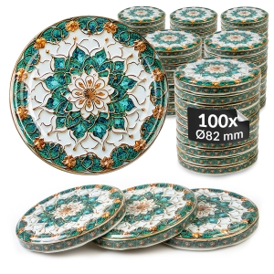 100x zakrętka wieczko CERAMIKA NIEBIESKA MIX fi 82 mm na słoiki, słoje