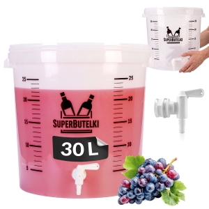 Pojemnik fermentacyjny - 30L - z kranikiem