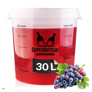 Pojemnik fermentacyjny TRANSPARENTNY 30 L