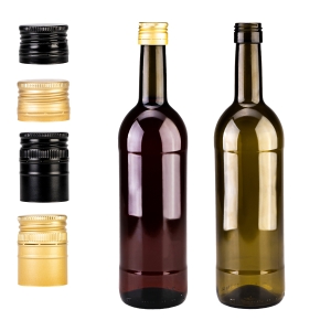 Butelka BORDEAUX 750 ml Oliwkowa NA ZAKRĘTKĘ na wino