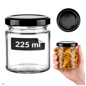 Słoik szklany 225 ml na miód, syropy, dżem, konfitury