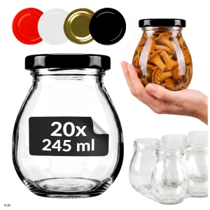 20x słoik szklany MAYO 245 ml na przyprawy dżem konfitury miód
