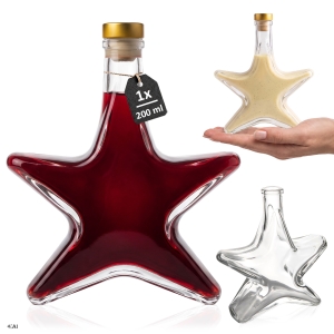 Butelka GWIAZDKA 200ml na nalewki, bimber, likier, wódkę