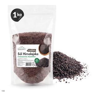Sól Himalajska czarna drobnoziarnista 1 kg w worku
