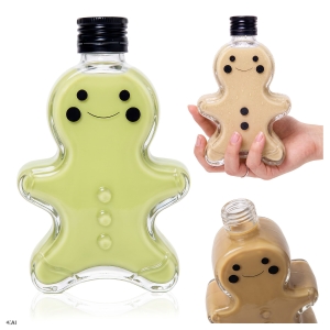Szklana buteleczka 250 ml Ciastek z zakrętką na likiery, nalewki, soki, kakao, prezent