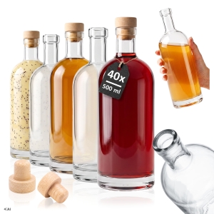 40x butelka szklana TADEK 700 ml na bimber, whisky, nalewki, likier