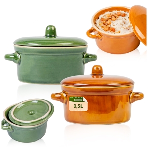 Kamionka pojemnik ceramiczny 0,5L na ogórki, kapustę, smalec, masło