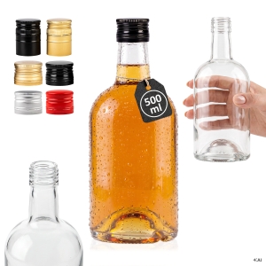Butelka Tadek 500 ml na zakrętkę na nalewki, bimber, whisky, likier