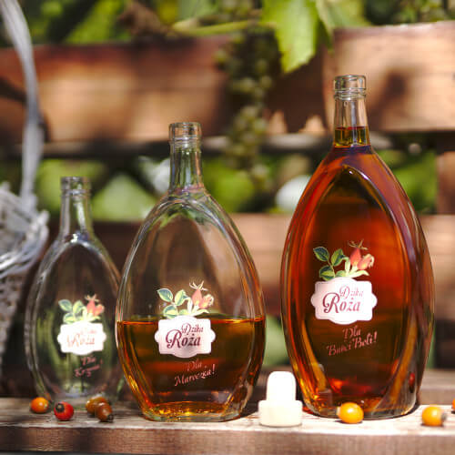 5x BUTELKA ELIPSA 700 ml Z NADRUKIEM NA WINO