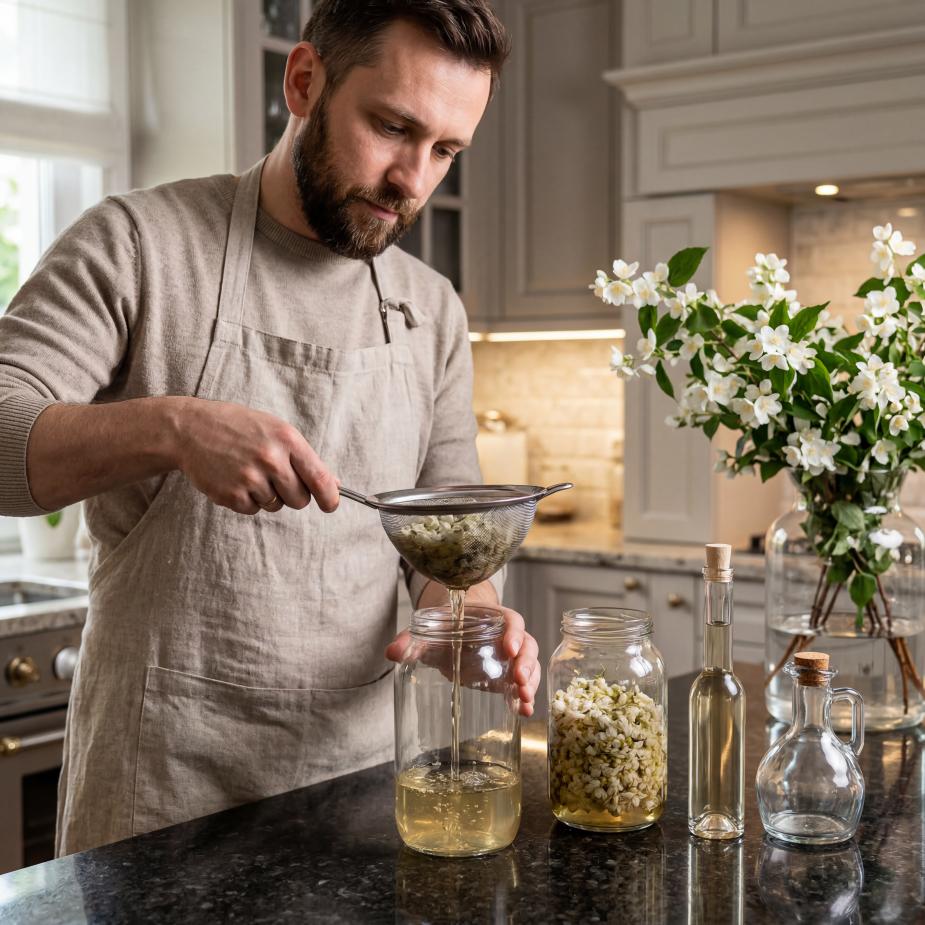 Domowa nalewka z kwiatów jaśminu