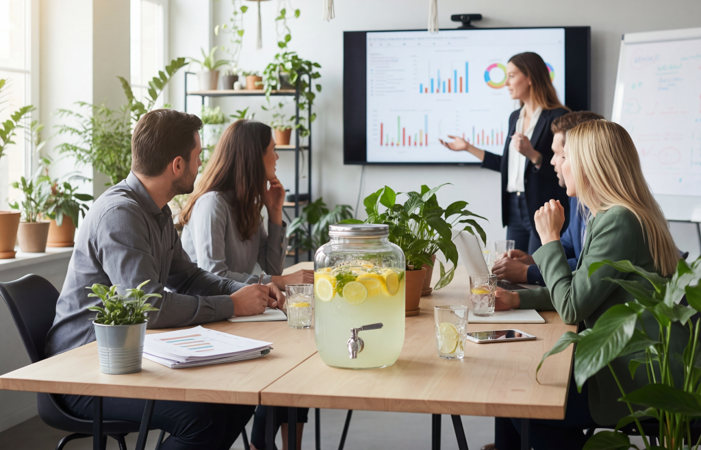 Odpowiednie nawodnienie w pracy