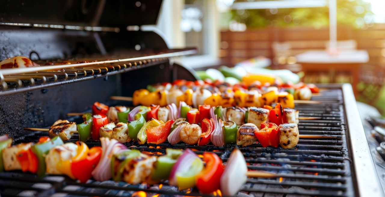 Zdrowy grill: szaszłyki na grillu gazowym