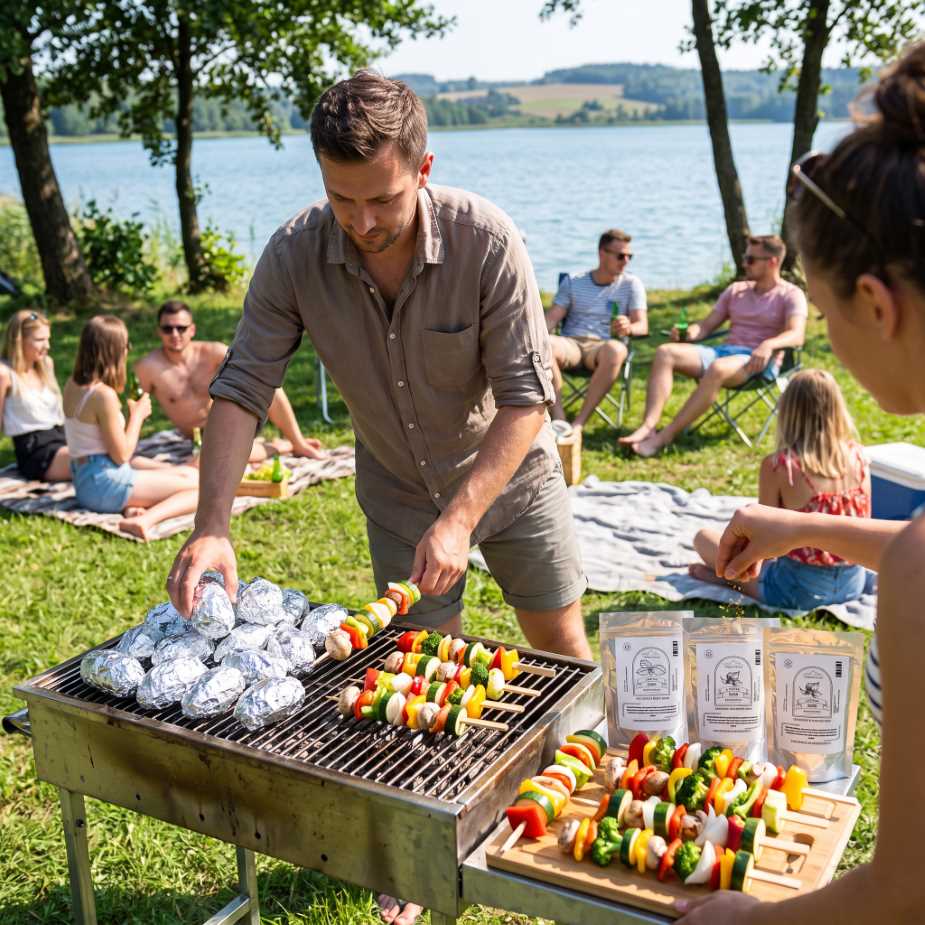 Przyprawianie grillowanych warzyw